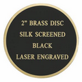 Screened Black Brass Disc (2")